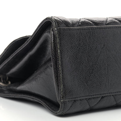 Chanel Crumpled Grained Calfskin Jumbo CC Crave Flap Black 8 of 10