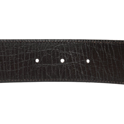 Gucci GG Supreme Monogram Interlocking G Belt 85 34 Dark Brown 4 of 5