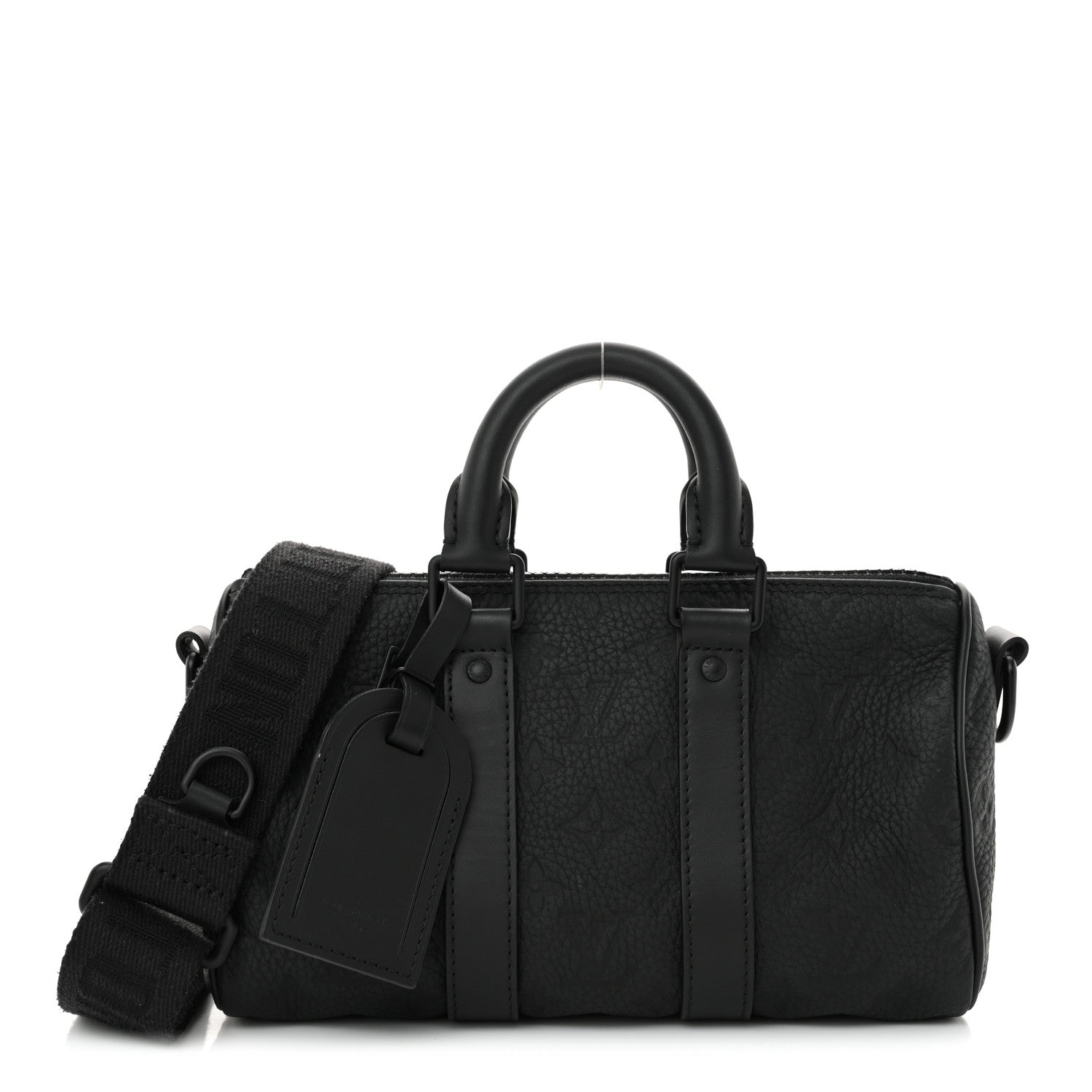 Louis Vuitton Monogram Taurillon Keepall Bandouliere 25 Black 1 of 12
