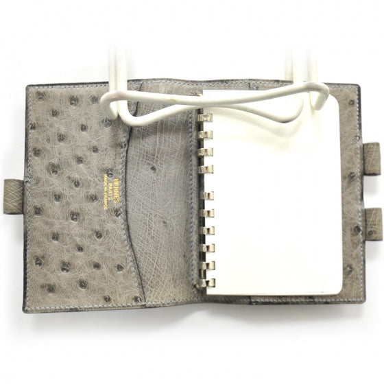 Ostrich Mini Agenda Cover w Notebook