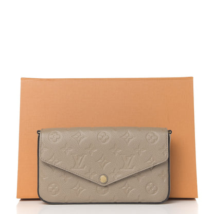 Louis Vuitton Empreinte Pochette Felicie Chain Wallet Tourterelle 8 of 8