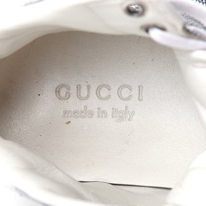 Gucci Baling Fabric Nappa Moorea Interlocking G Mens High Top Sneakers 9 Great White White 8 of 10