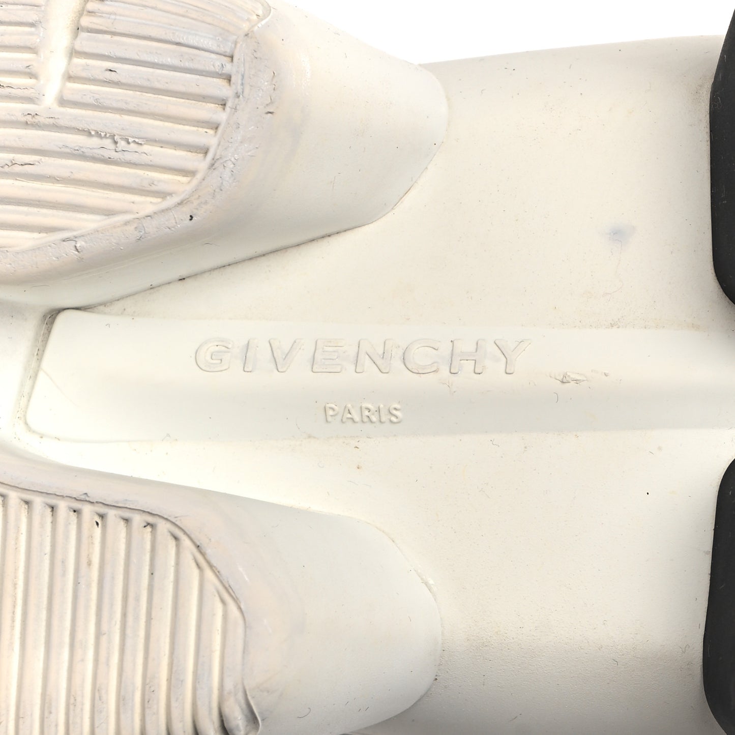 Calfskin Neoprene Basket Basse Jaw Sneakers 44 Black White