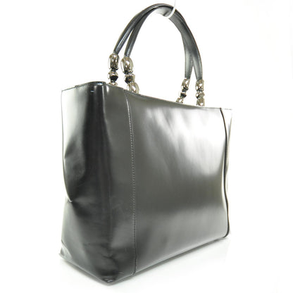Christian Dior Leather Chrome Beaded Large Tote 3 of 8
