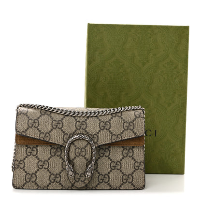 Gucci GG Supreme Monogram Super Mini Dionysus Shoulder Bag Taupe 12 of 12