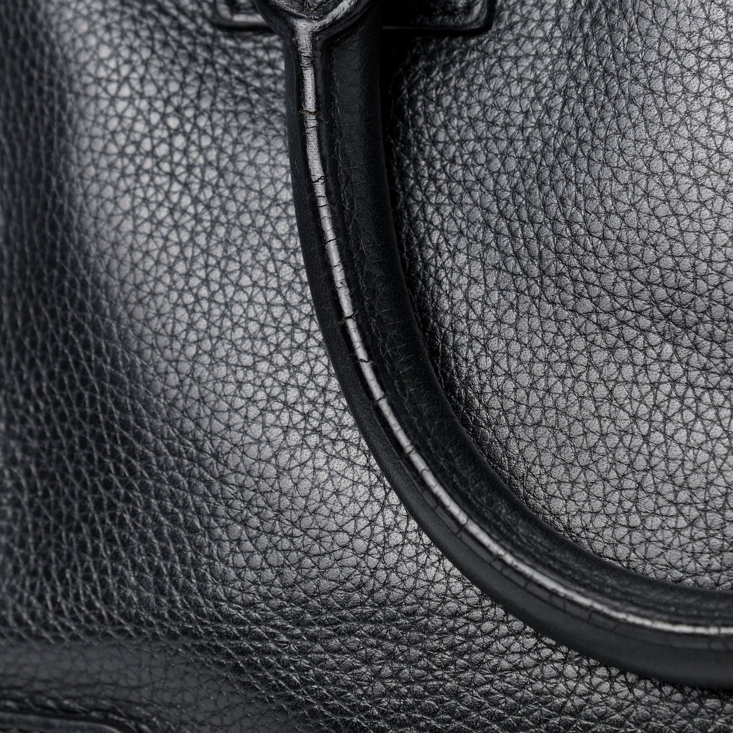 Grained Calfskin Cruz Tote Black