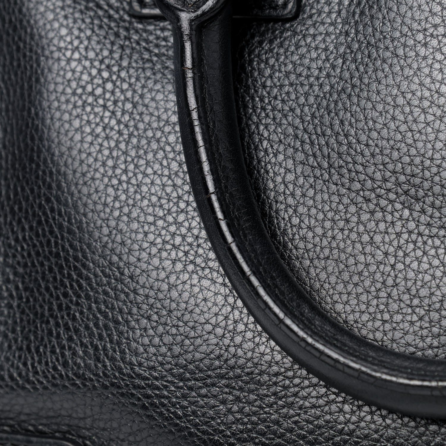 Loewe Grained Calfskin Cruz Tote Black 9 of 11