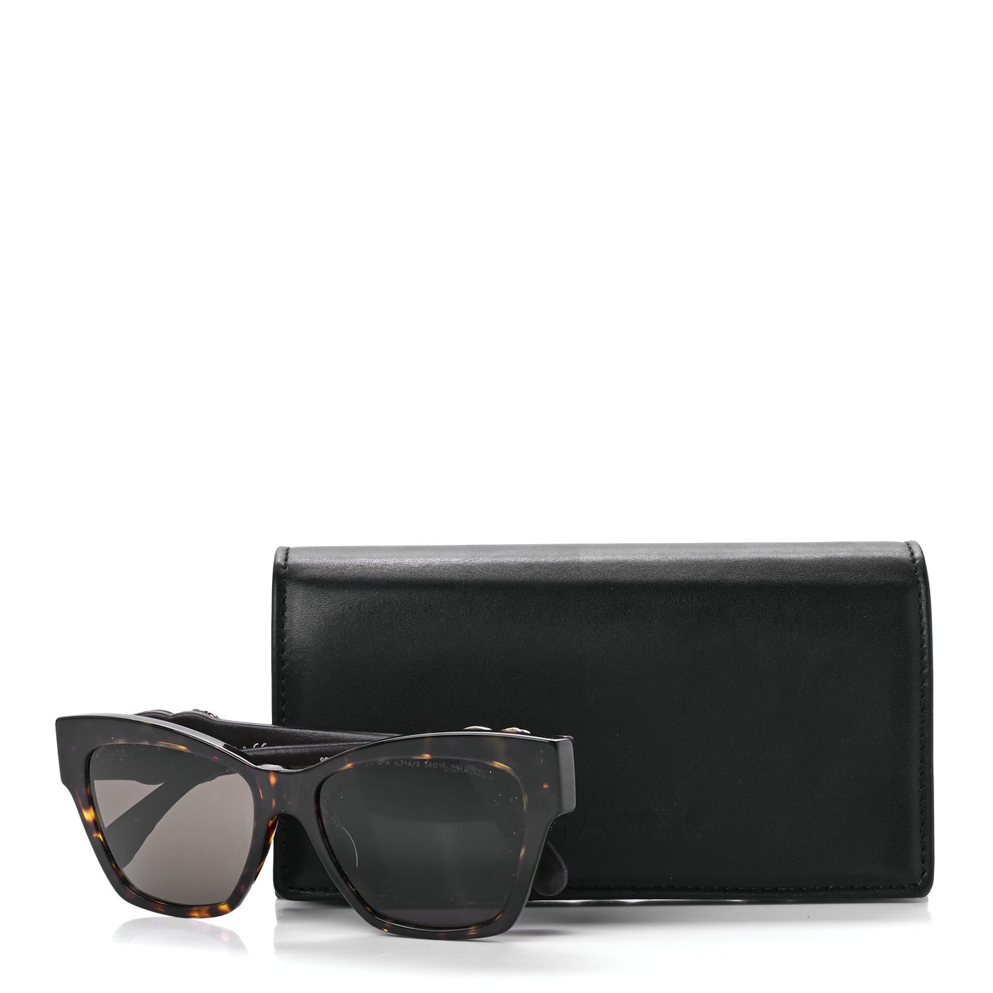 Acetate Square Cat Eye CC Sunglasses 5456 Tortoise