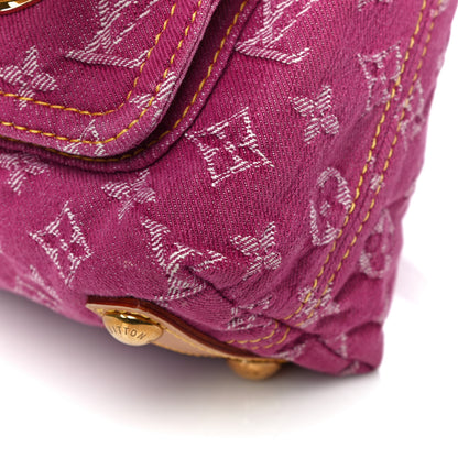 Louis Vuitton Denim Baggy PM Fuchsia 9 of 11