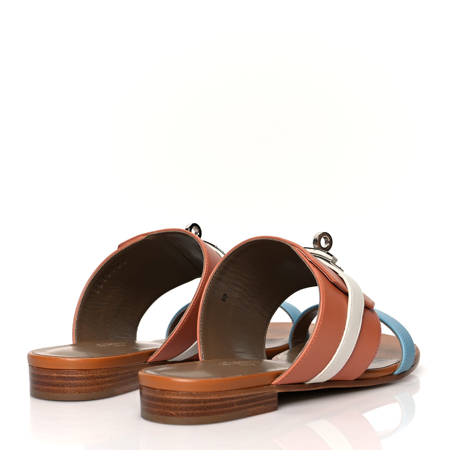 Calfskin Avenue Sandals 37 Rose Bubinga