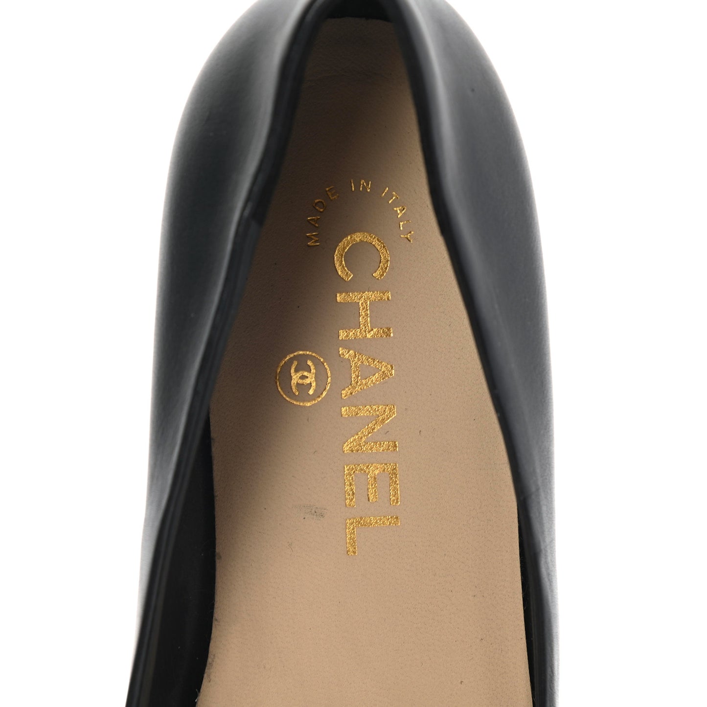 Lambskin Camellia Ballerina Flats 37 Black
