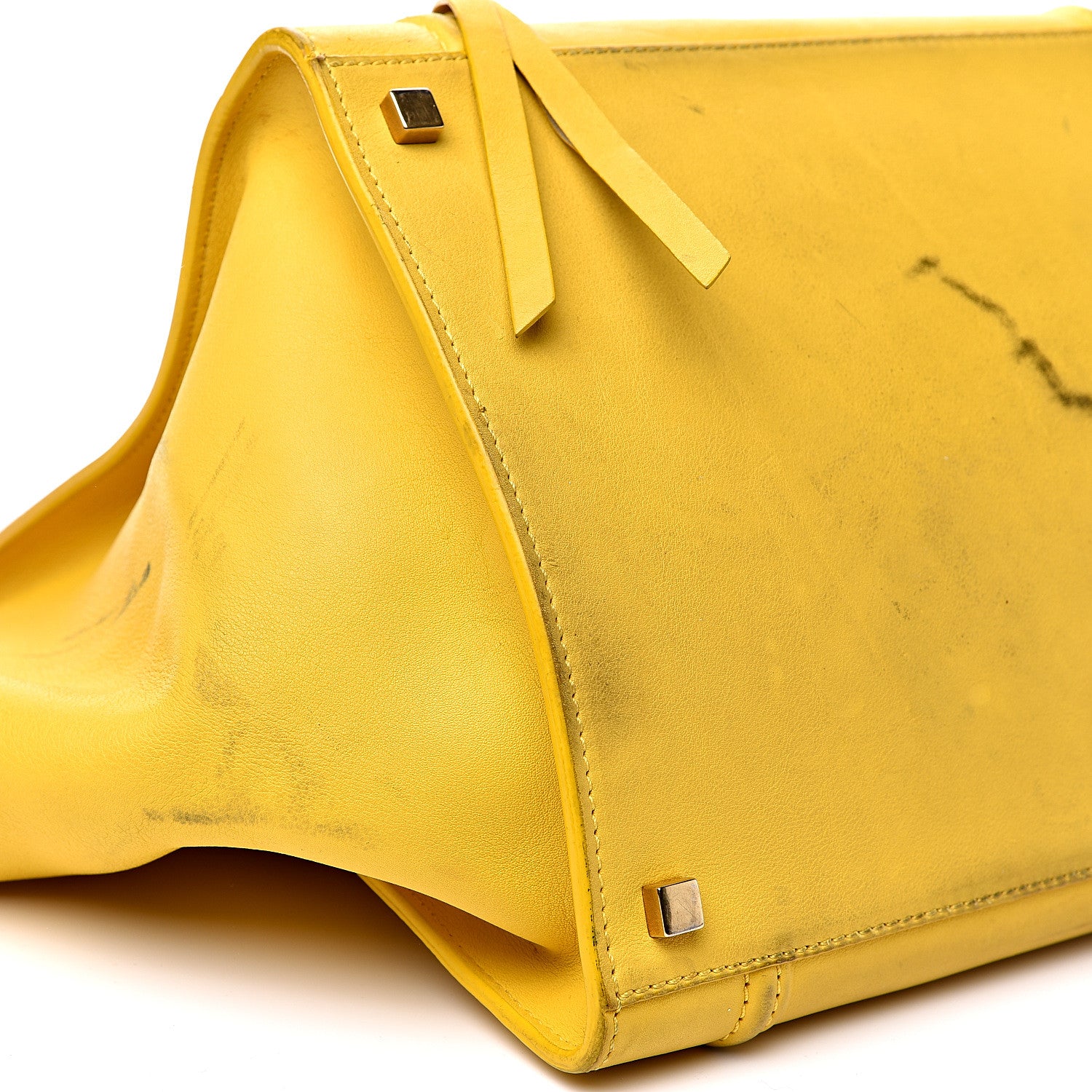 Celine Supple Calfskin Medium Phantom Luggage Yellow 8 of 24