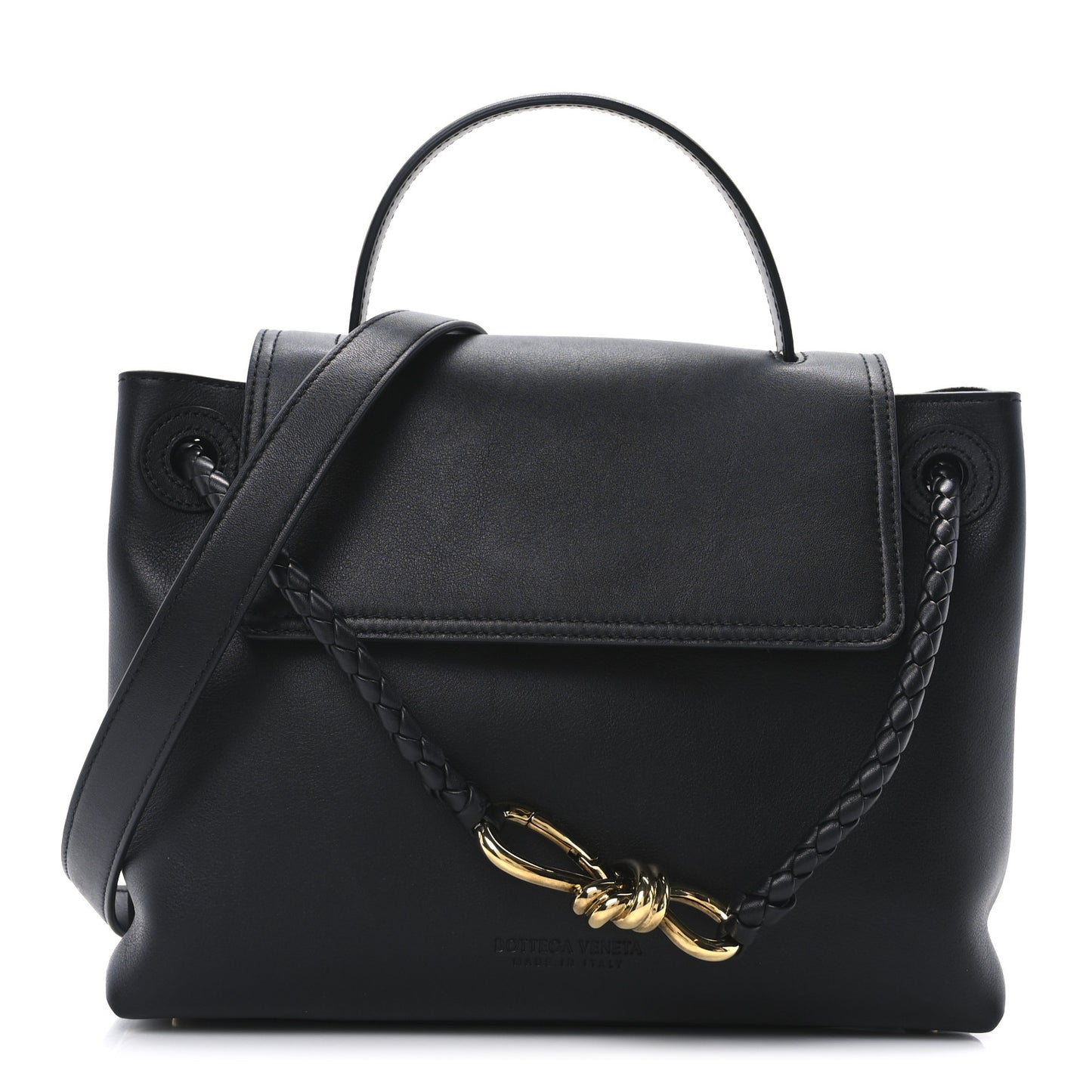 Silky Calfskin Small Ciao Ciao Black