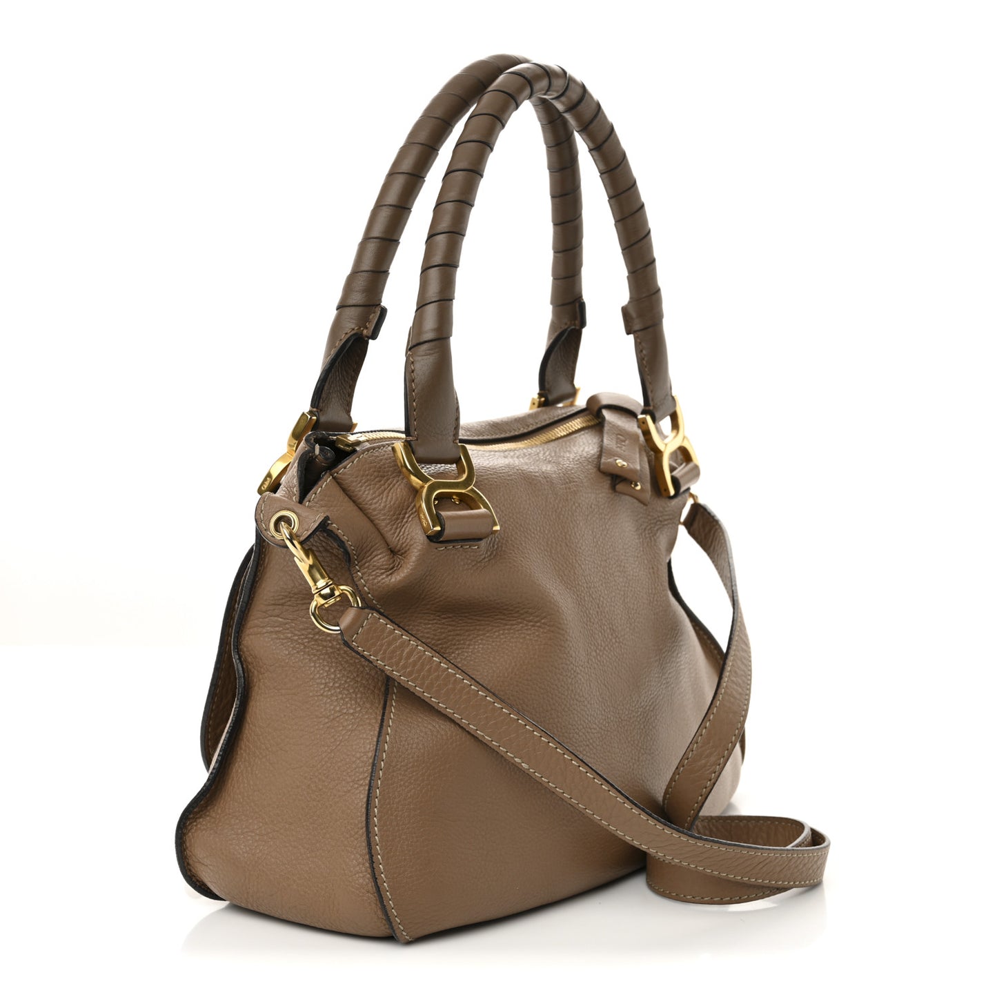 Calfskin Medium Marcie Satchel Nude
