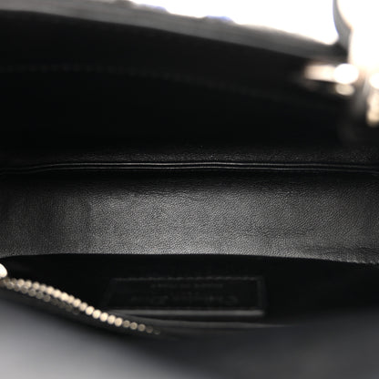Christian Dior Satin Lambskin Embroidered Beaded Mini Lady Dior Black Multicolor 5 of 11