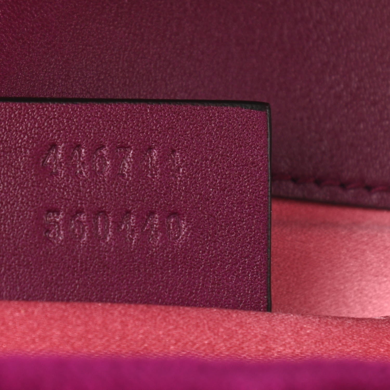Gucci Velvet Matelasse Mini GG Marmont Shoulder Bag Fuchsia Violet Cyclamen 7 of 10