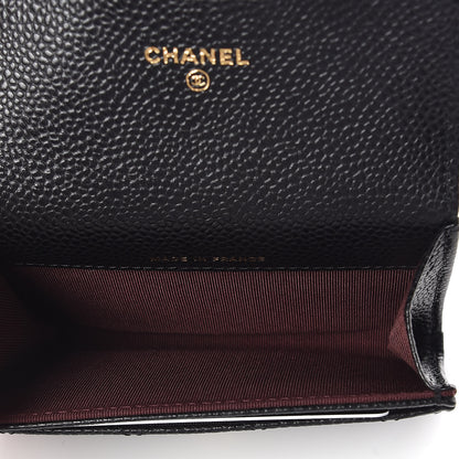 Chanel Caviar Quilted Flap Card Holder Black 7 of 9