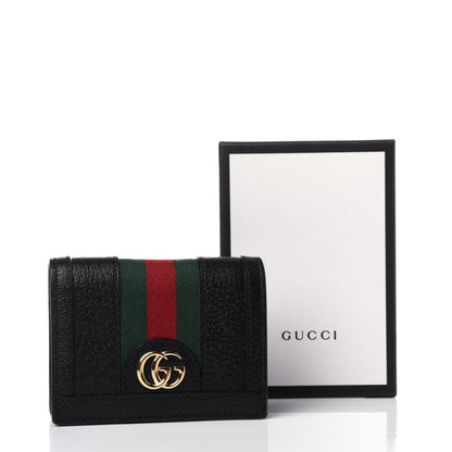 Gucci Calfskin Web Ophidia Card Case Black 11 of 11