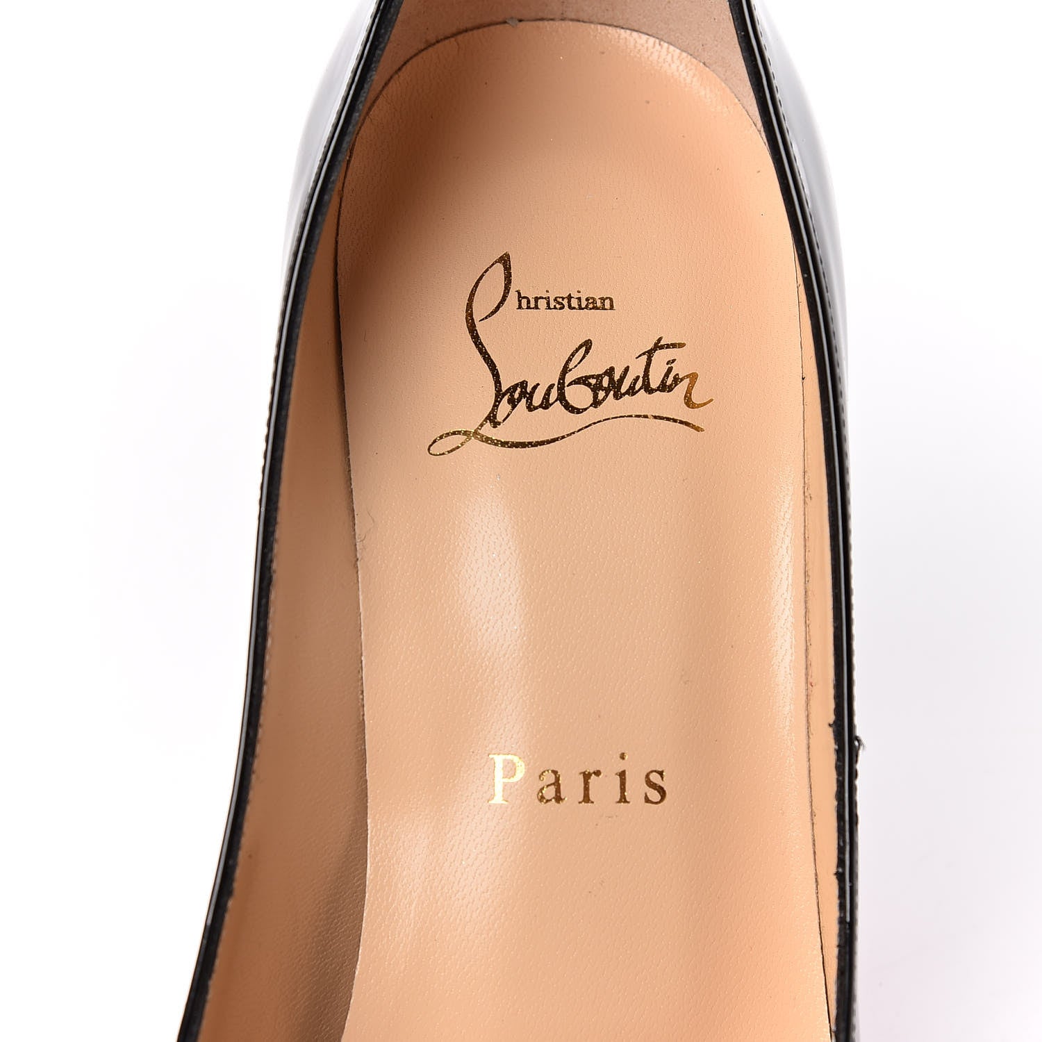 Christian Louboutin Patent Decollete 554 100 Pumps 35.5 Black 7 of 11