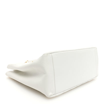 Chanel Caviar Quilted Grand Shopping Tote GST White 4 of 11