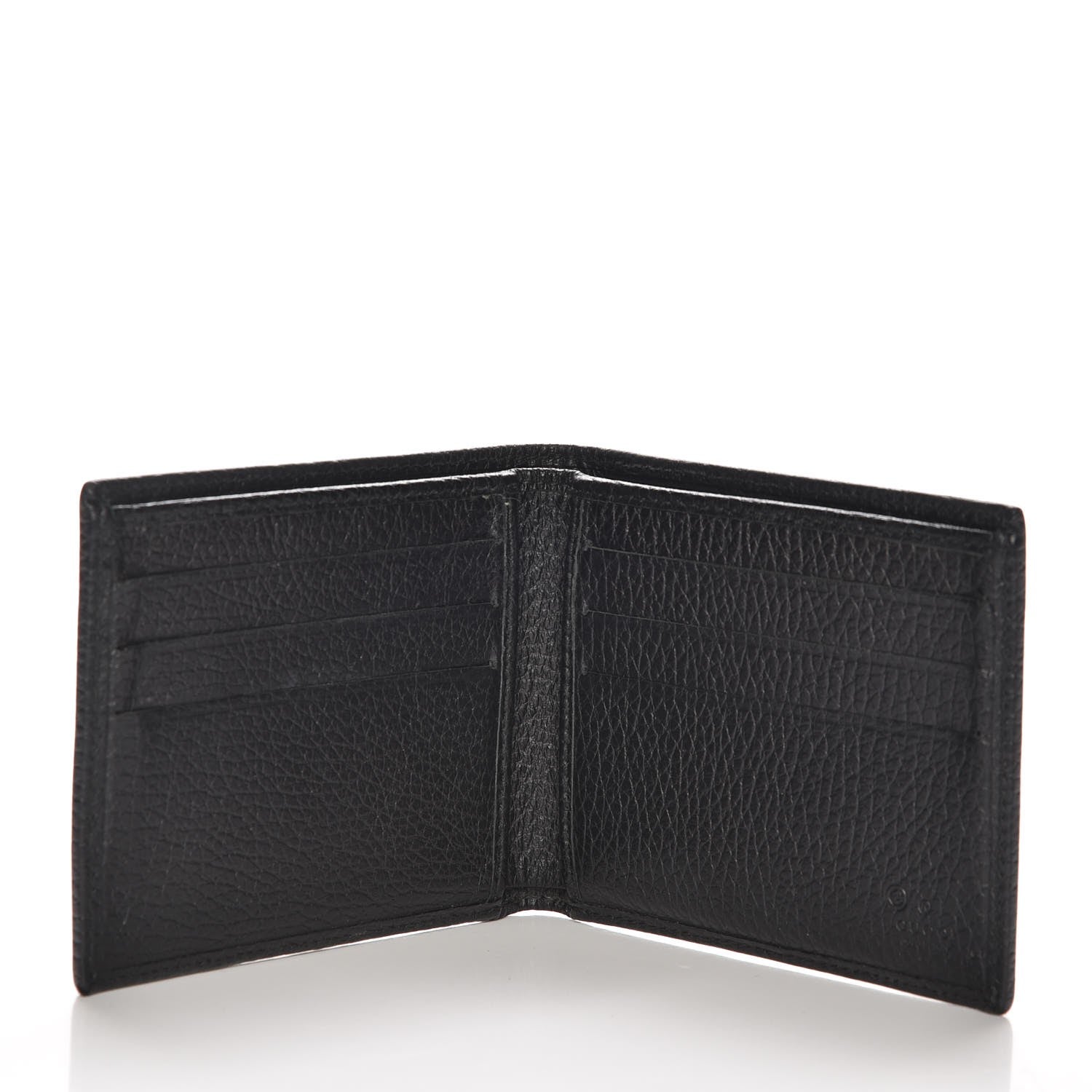 Gucci Crystal Monogram Dollar Calfskin Bi-Fold Wallet Light Cherry Black 6 of 9