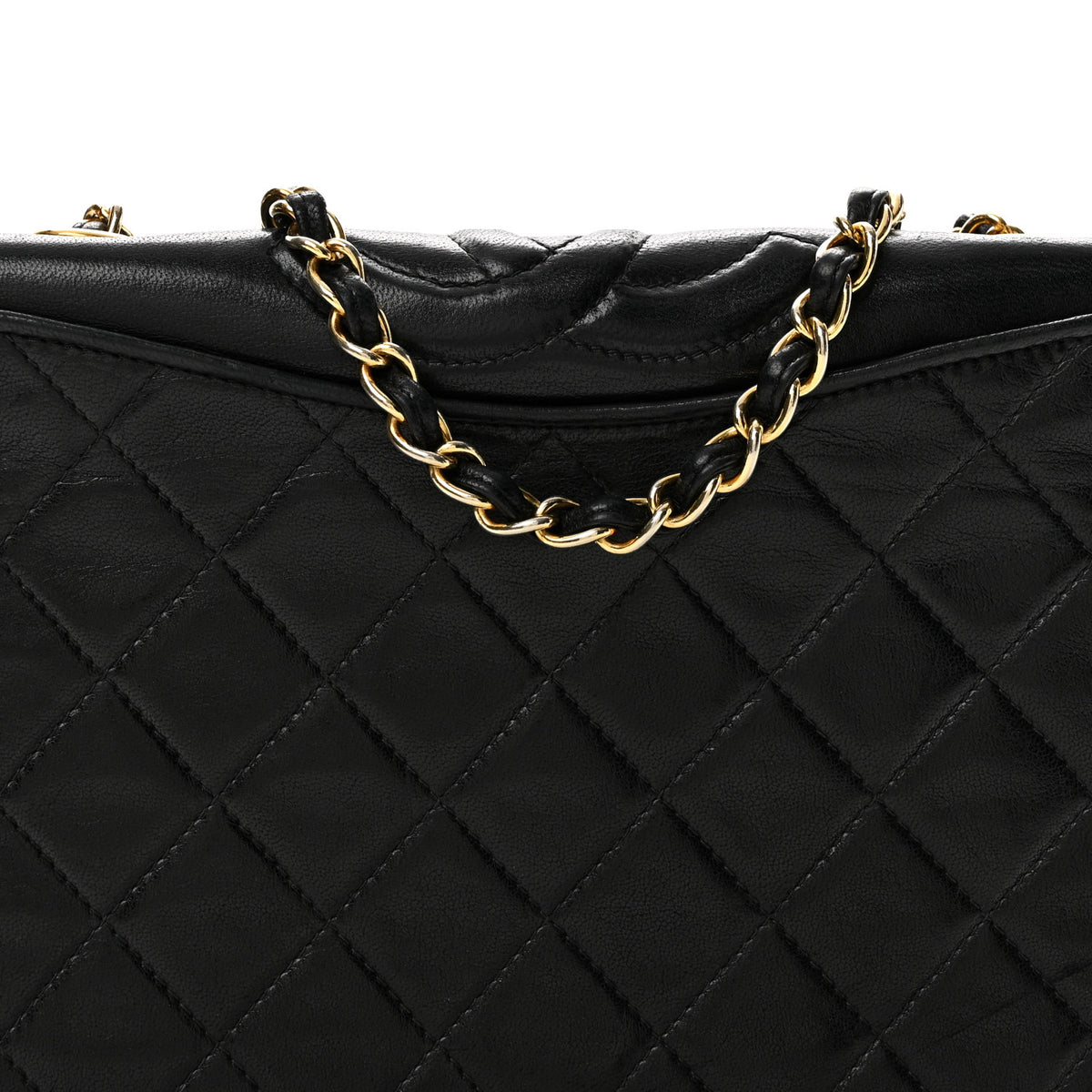 Chanel Lambskin Quilted CC Small Single Flap Black 10 of 14