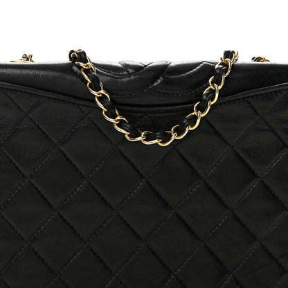 Chanel Lambskin Quilted CC Small Single Flap Black 10 of 14
