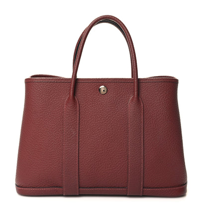 Hermes Vache Country Garden Party 30 TPM Rouge H 1 of 9