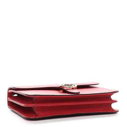 Gucci Dollar Calfskin Interlocking G Shoulder Bag Red 4 of 10