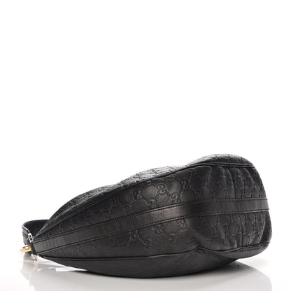 Gucci Guccissima Medium GG Twins Hobo Black 4 of 9
