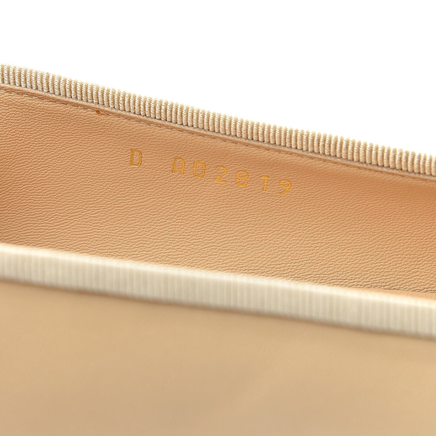 Lambskin Cap Toe Ballerina Flats 41 Beige Black