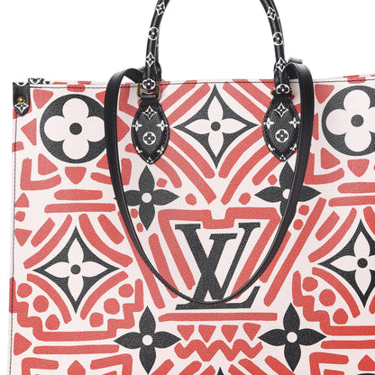Louis Vuitton Monogram Giant Crafty Onthego GM Creme Rouge Black 6 of 8
