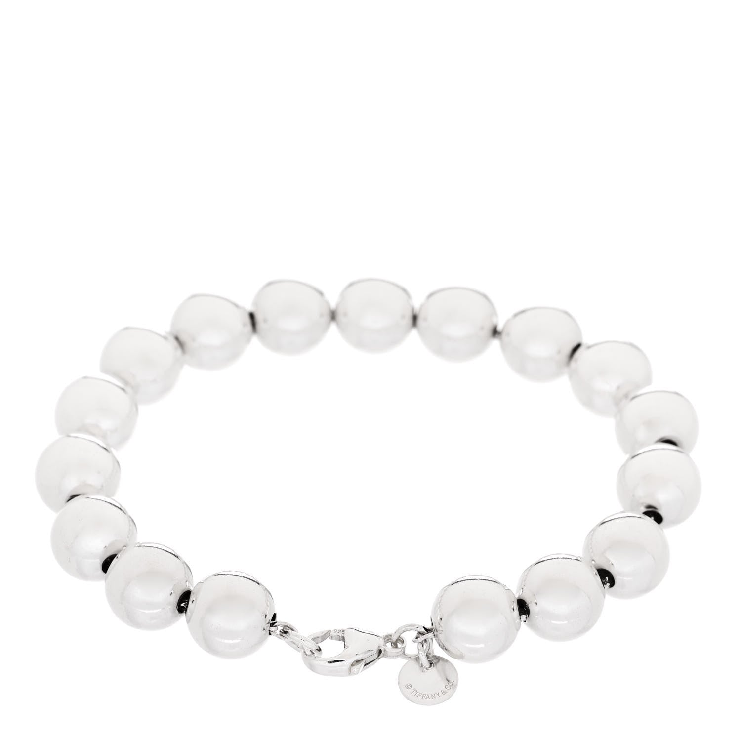 Tiffany Sterling Silver 10mm HardWear Ball Bracelet 2 of 4