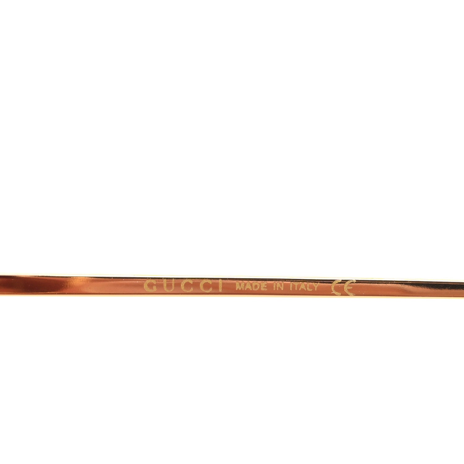 Gucci Oversized Round Sunglasses GG0252S Gold Brown 5 of 8