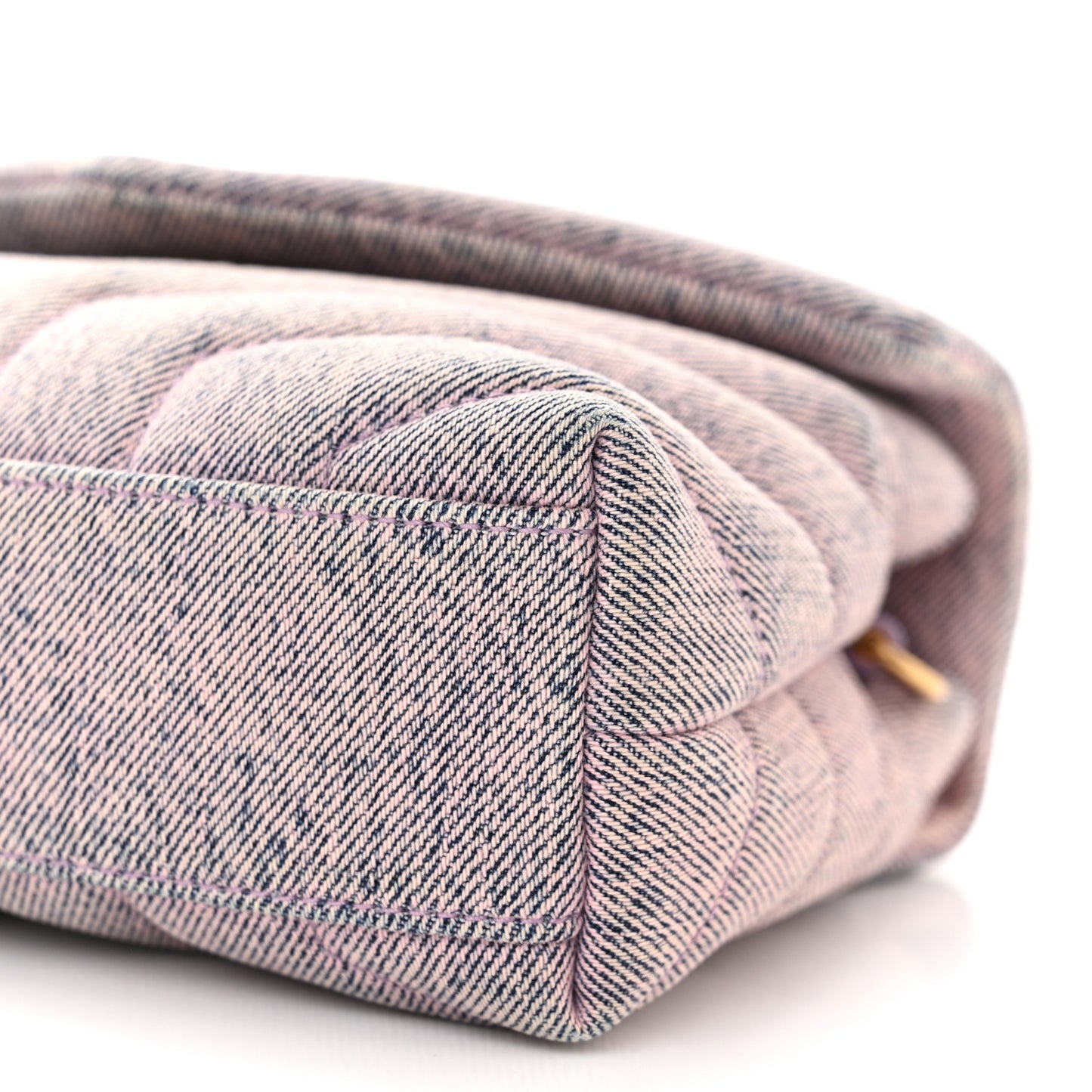 Denim Y Quilted Monogram Toy Loulou Crossbody Bag Bleached Lilac