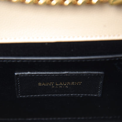 Saint Laurent Grain De Poudre Small Monogram Kate Satchel Nude Powder 6 of 8
