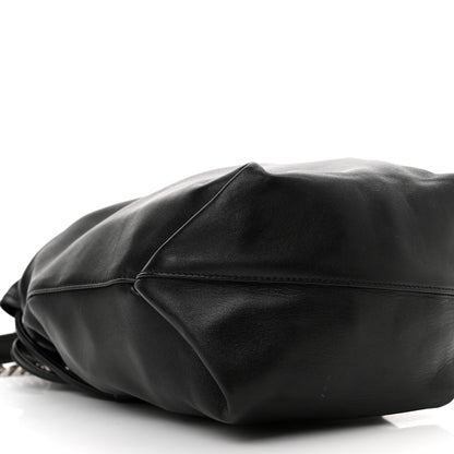 Saint Laurent Lambskin Teddy Drawstring Bag Black 9 of 10
