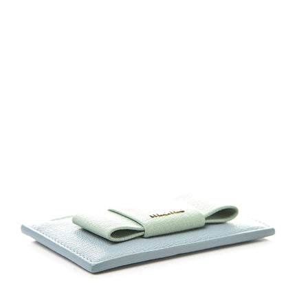 Miu Miu Goatskin Madras Card Case Lago Rugiada 4 of 9