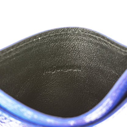 Saint Laurent Textured Patent Belle De Jour Card Case Royal Blue 6 of 7