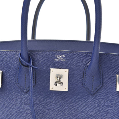 Hermes Epsom Birkin 30 Bleu Encre 6 of 12