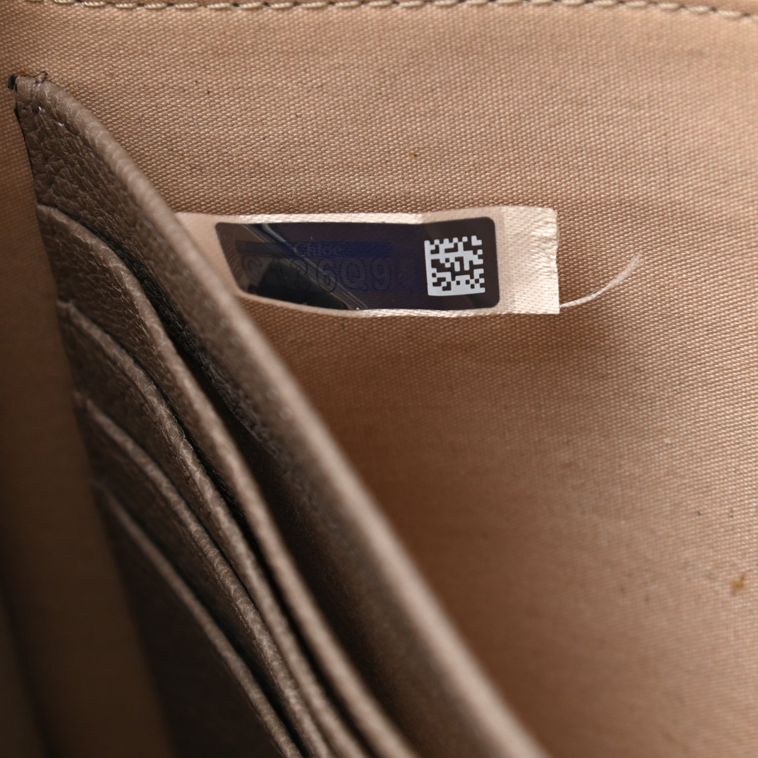 Chloe Grained Calfskin Joe Clutch Motty Grey 9 of 17