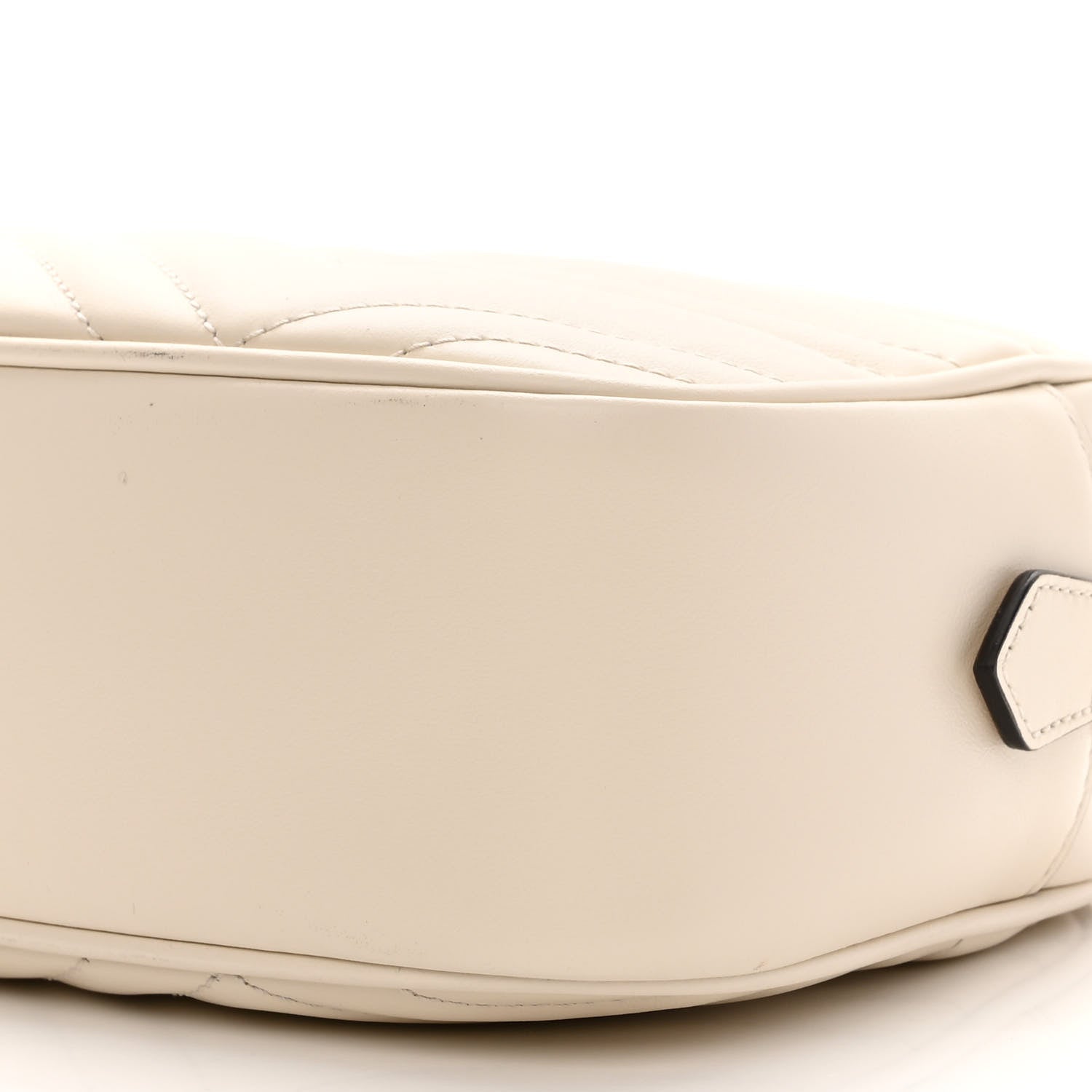 Gucci Calfskin Matelasse Small GG Marmont Chain Shoulder Bag White 10 of 10
