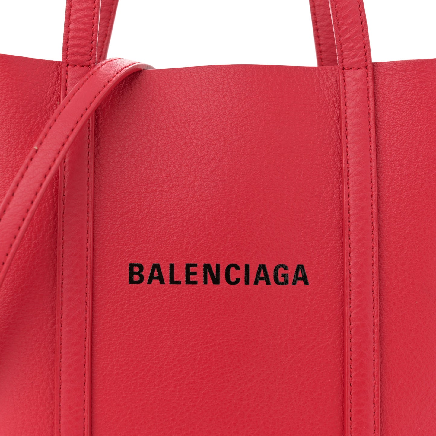 Smooth Calfskin Logo XXS Everyday Tote Vivid Red Black
