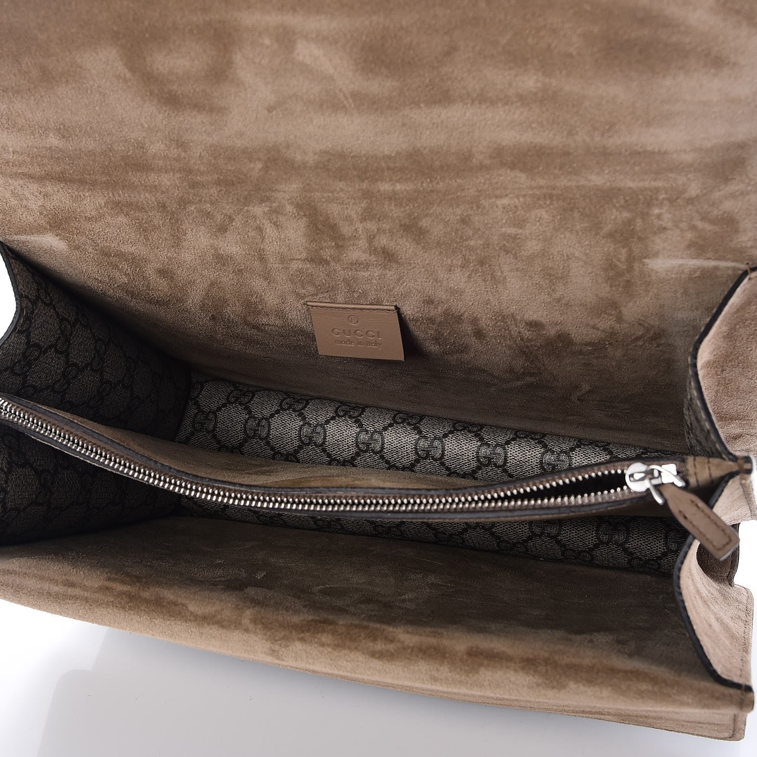 Gucci GG Supreme Monogram Medium Dionysus Shoulder Bag Taupe 6 of 8