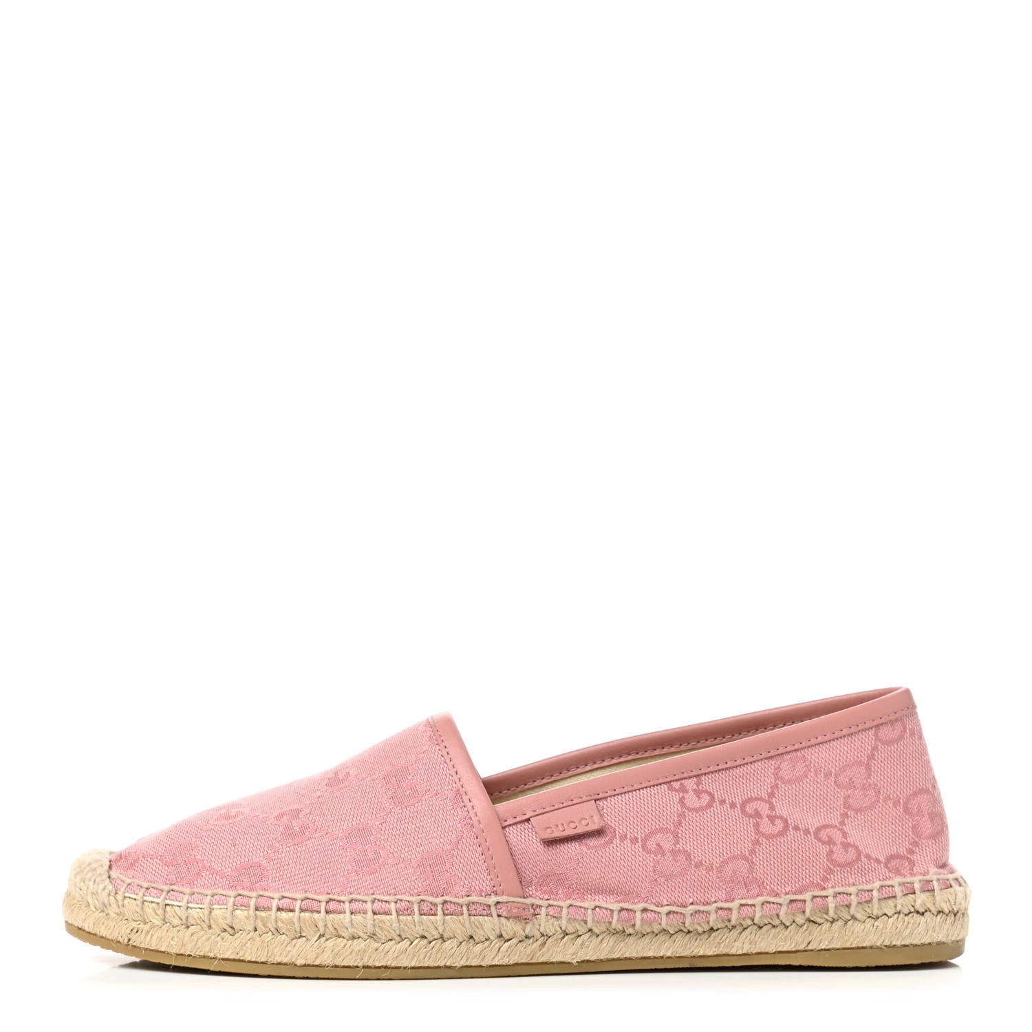 Gucci Monogram Espadrilles 38.5 Soft Pink 1 of 7
