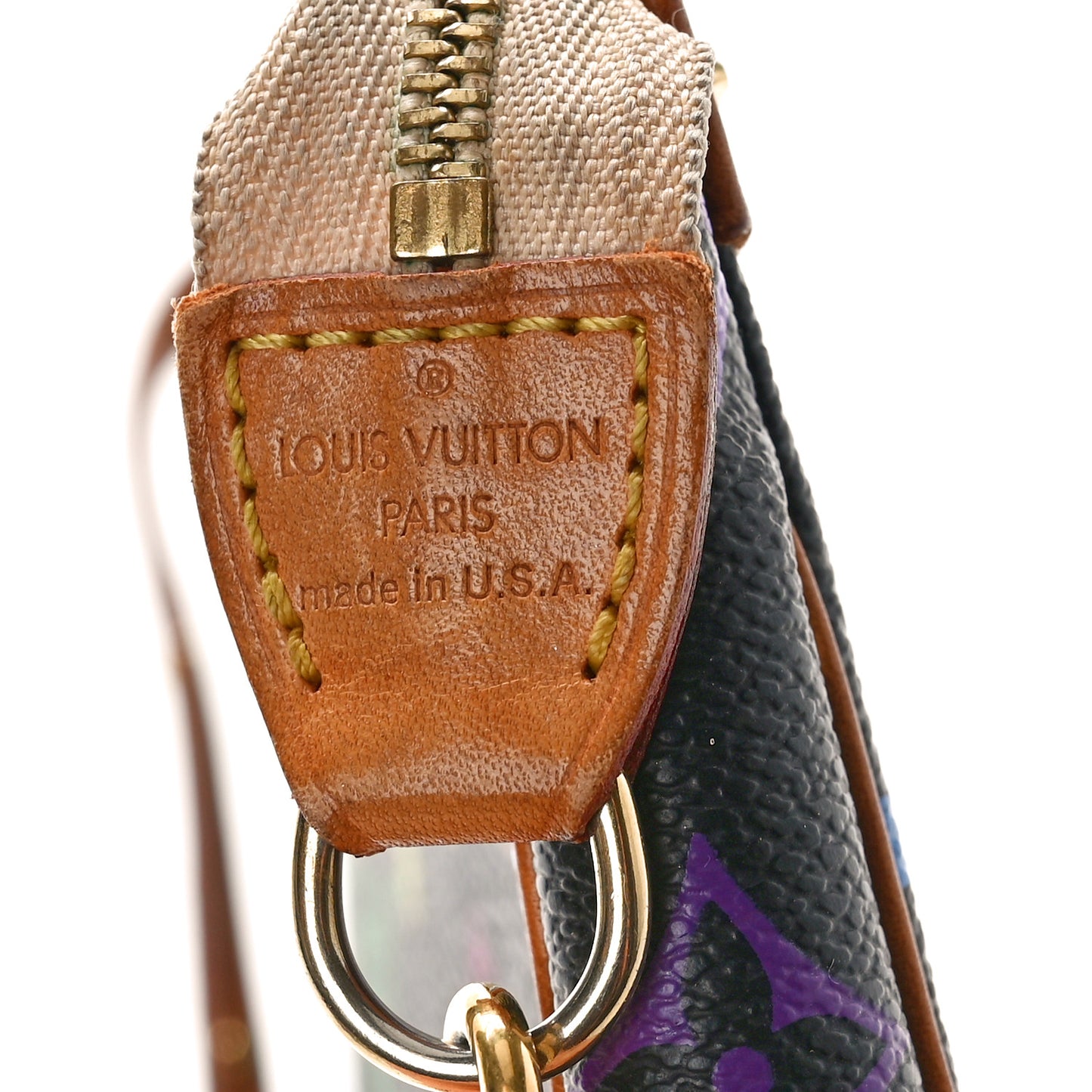 Monogram Multicolor Pochette Accessories Black