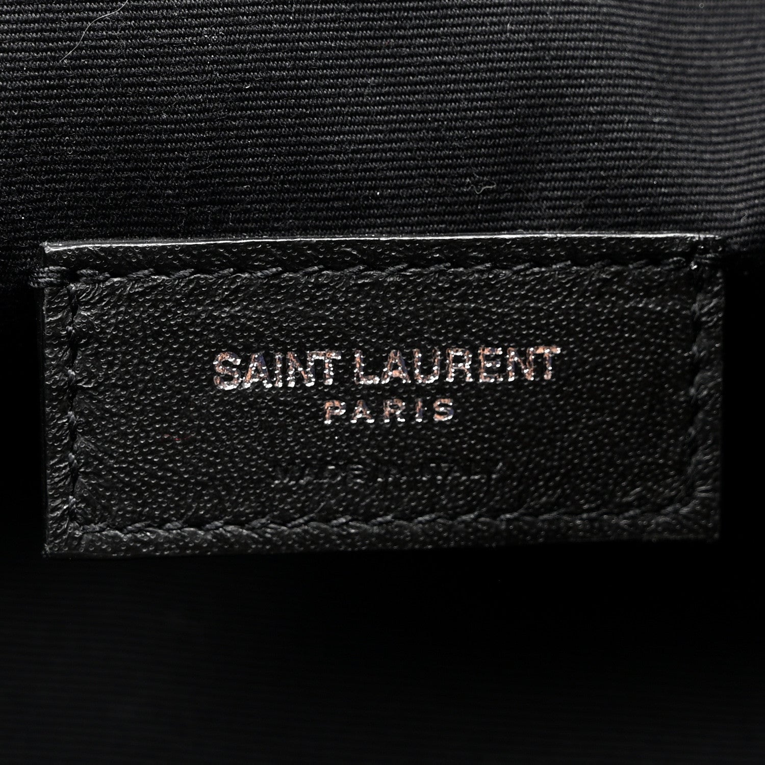 Saint Laurent Linen Canvas Teddy Shopping Bag Black 6 of 9