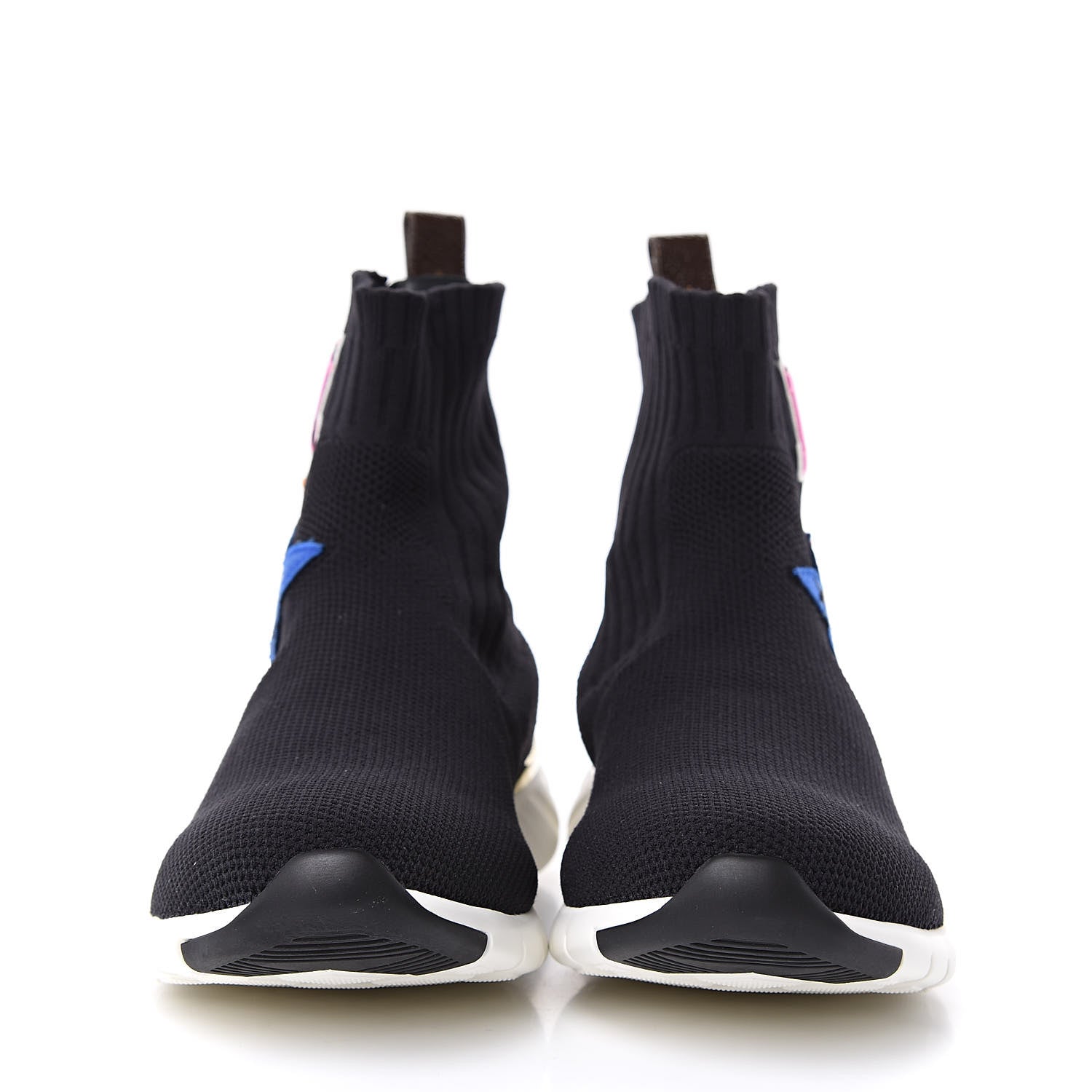 Louis Vuitton Stretch Fabric LV Black Heart Sock Sneaker 42 Black 2 of 9