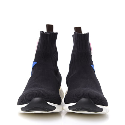 Louis Vuitton Stretch Fabric LV Black Heart Sock Sneaker 42 Black 2 of 9