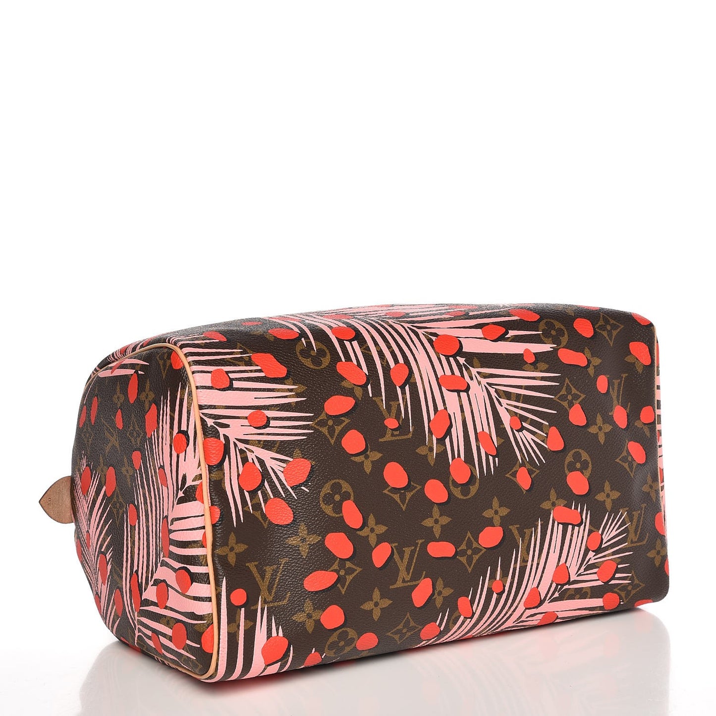 Monogram Jungle Dots Speedy 30 Sugar Pink Poppy